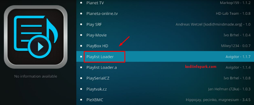 kodi espn playlist loader